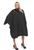 BeautyLove chemical cape, bottom section hair cutting material, top section is water proof material,
black water proof chemical cape, large chemical cape, extra long back for  chemical service