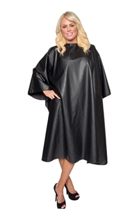 BeautyLove Chemical Reaction chemical water proof cape, chemical hair stylist cape, extra large,
snap neck chemical cape for the salon