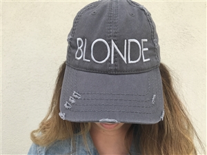 Blonde Distress Hat